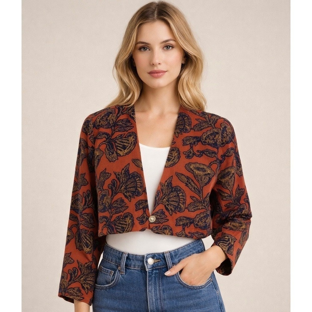 Vintage Anthony Michael Silk Bolero Jacket